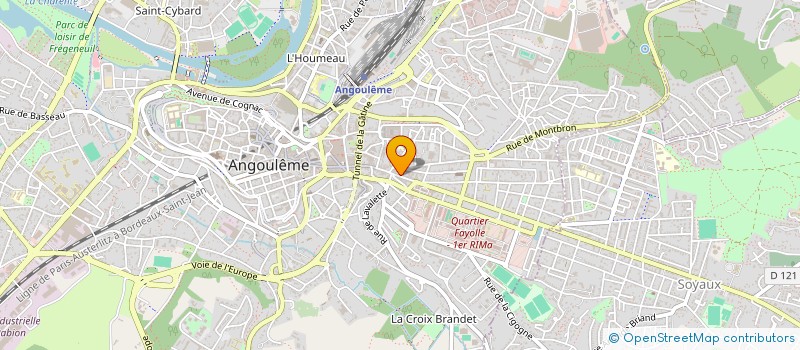 localisation de l'entreprise EURL CHAGNAUD à ANGOULEME