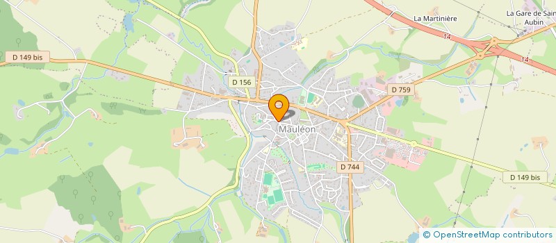 localisation de l'entreprise EURL CHAIGNEAU CEDRIC  MAULEON