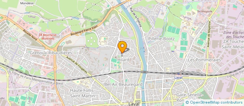 localisation de l'entreprise EURL CHALUMEAU ERIC à LAVAL