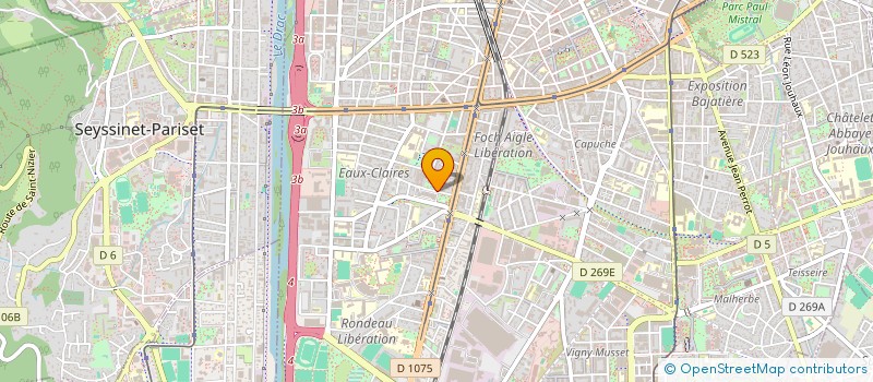 localisation de l'entreprise EURL CHAMA  GRENOBLE