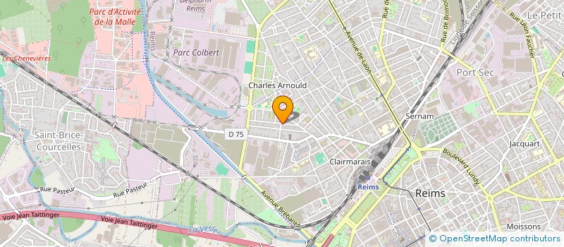 localisation de l'entreprise EURL CHAMPAGNE TRAVAUX BATIMENT  REIMS