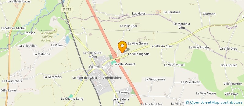 localisation de l'entreprise EURL CHAMPALAUNE  SAINT-MEEN-LE-GRAND