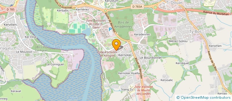 localisation de l'entreprise EURL CHAN-SEE JOURDAIN à QUIMPER