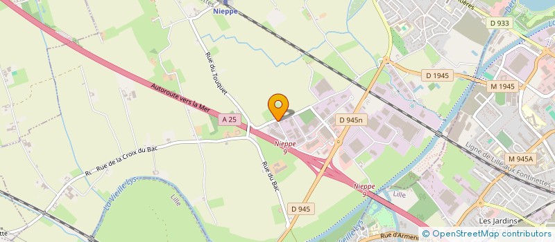 localisation de l'entreprise EURL CHANTRAINE à NIEPPE