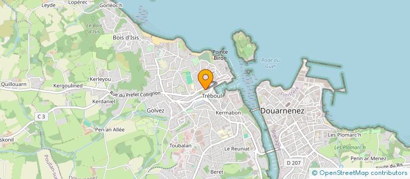 localisation de l'entreprise EURL CHAPALAIN  DOUARNENEZ