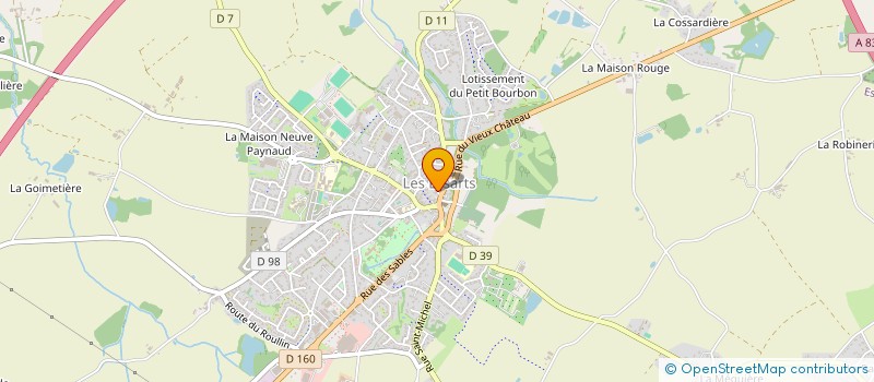 localisation de l'entreprise EURL CHAPELEAU MLM  ESSARTS-EN-BOCAGE