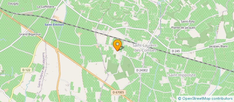 localisation de l'entreprise EURL CHAPEYROUT FRANCIS à SAINT-LAURENT-DES-COMBES