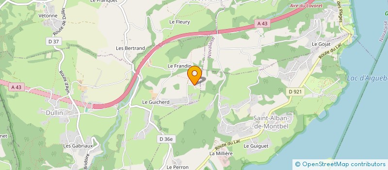 localisation de l'entreprise EURL CHAPUIS YANN  DULLIN