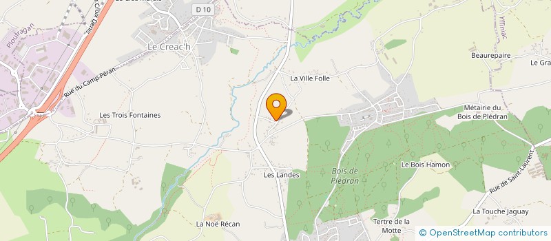 localisation de l'entreprise EURL CHARBONNEAU  PLEDRAN