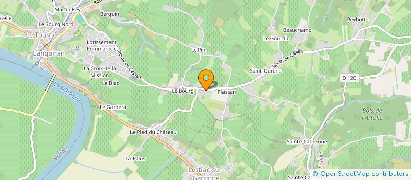 localisation de l'entreprise EURL CHARCUTERIE D'ANTAN  LANGOIRAN