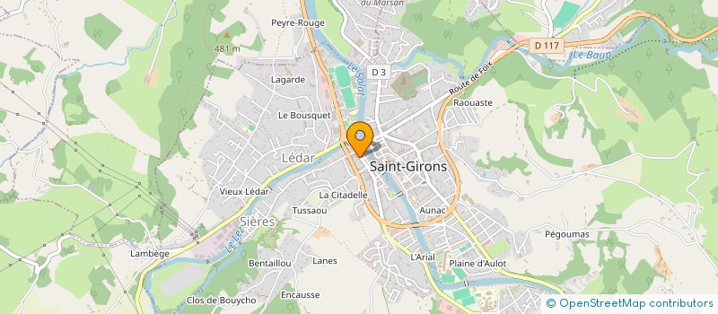 localisation de l'entreprise EURL CHARCUTERIE MIROUSE à SAINT-GIRONS