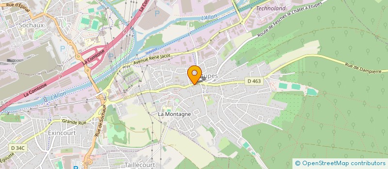 localisation de l'entreprise EURL CHARDON GAILLARD  ETUPES