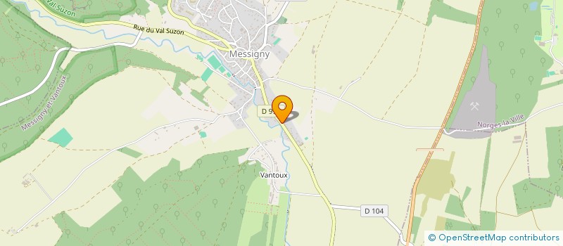 localisation de l'entreprise EURL CHARLIE  MESSIGNY-ET-VANTOUX