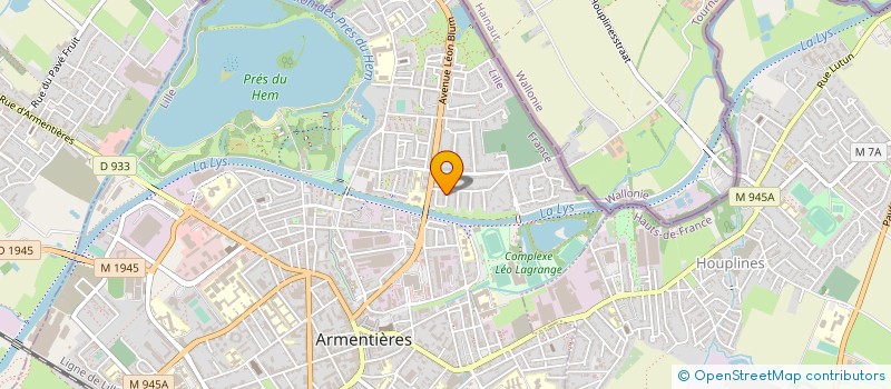 localisation de l'entreprise EURL CHARLINE  ARMENTIERES