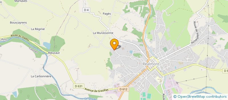 localisation de l'entreprise EURL CHARLOIS RAYMONDE à REALMONT
