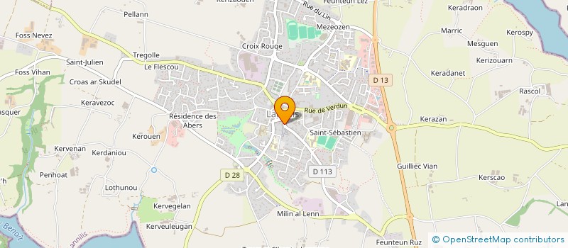 localisation de l'entreprise EURL CHARLOTTE EVEN  LANNILIS