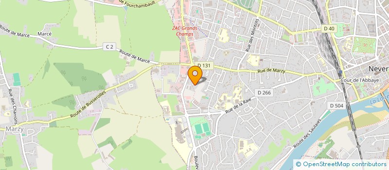 localisation de l'entreprise EURL CHARPENTE 58 à NEVERS