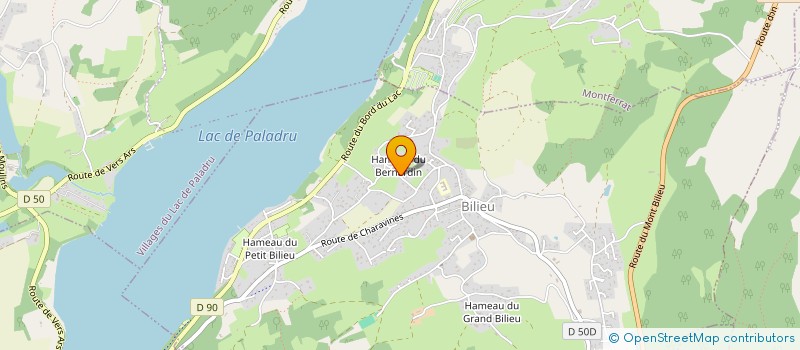 localisation de l'entreprise EURL CHARPENTE COMMANDEUR à BILIEU