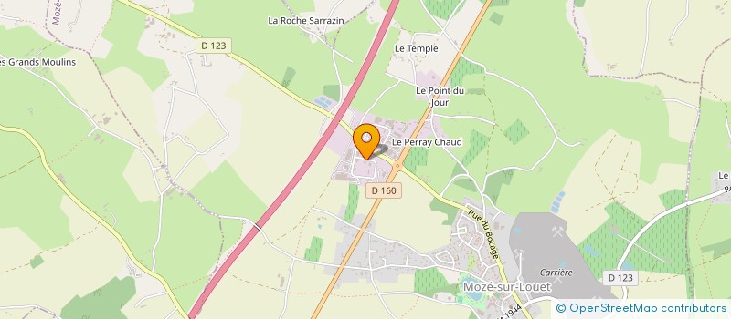 localisation de l'entreprise EURL CHARPENTE COUVERTURE DU LAYON  MOZE-SUR-LOUET