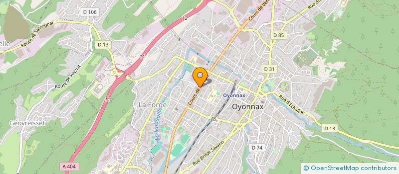 localisation de l'entreprise EURL CHARREIX à OYONNAX