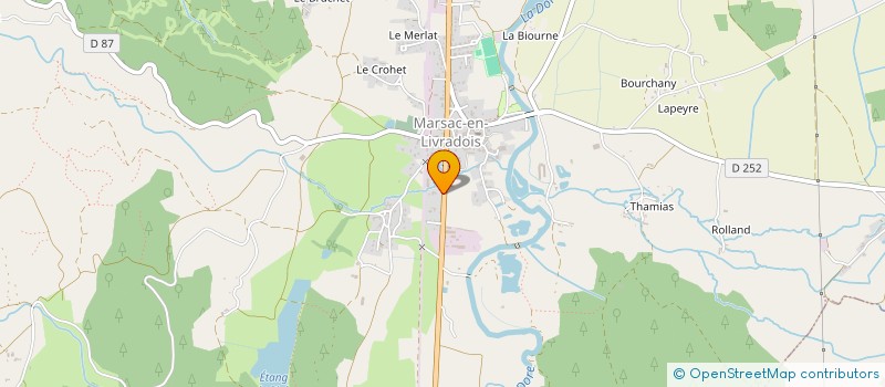 localisation de l'entreprise EURL CHASSAING FLORENT  MARSAC-EN-LIVRADOIS