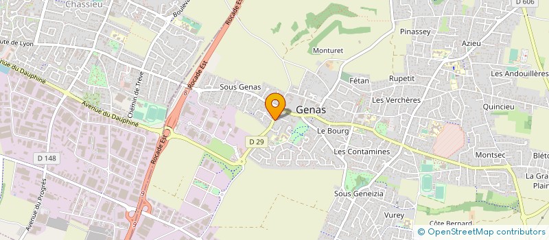 localisation de l'entreprise EURL CHASSIN à GENAS