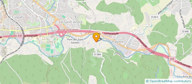 localisation de l'entreprise EURL CHATEAU SIMONE  MEYREUIL