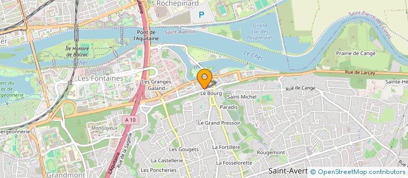 localisation de l'entreprise EURL CHATEIGNER  SAINT-AVERTIN