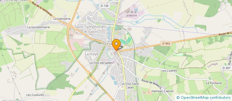 localisation de l'entreprise EURL CHAUSSURES NATHALIE DUPREY à LA HAYE