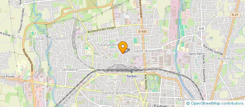 localisation de l'entreprise EURL CHAUVEAU à TARBES