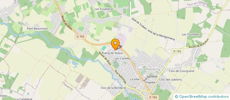 localisation de l'entreprise EURL CHAUVEAU NICOLAS à COUR-CHEVERNY