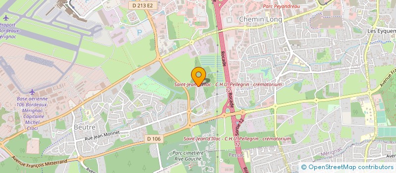 localisation de l'entreprise EURL CHAUVET CYRILLE  MERIGNAC