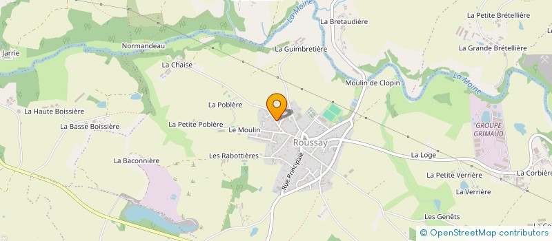 localisation de l'entreprise EURL CHAUVIRE  SEVREMOINE