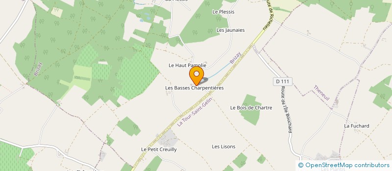 localisation de l'entreprise EURL CHAVENEAU  PARCAY SUR VIENNE