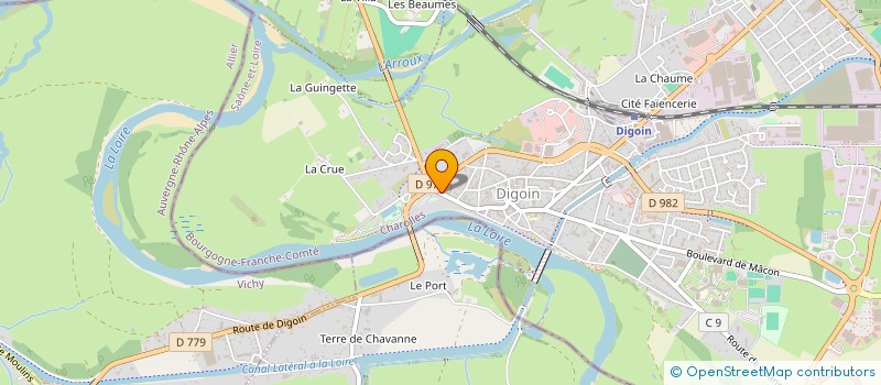 localisation de l'entreprise EURL CHAZEAU à DIGOIN