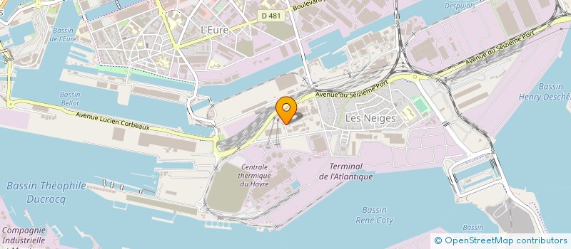 localisation de l'entreprise EURL CHEMINEE DESIGN à LE HAVRE