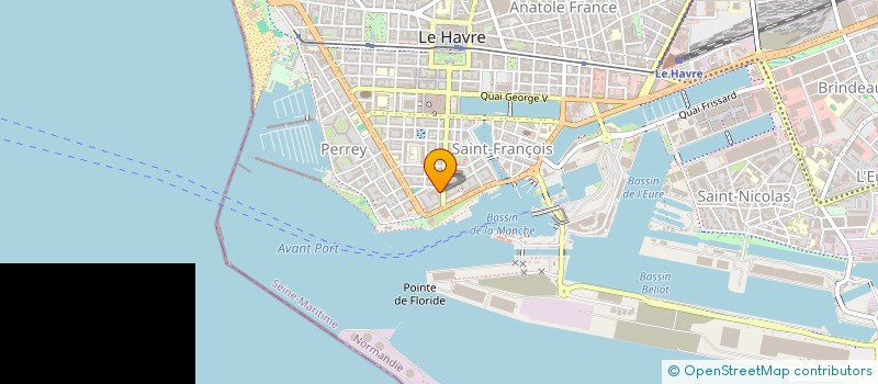 localisation de l'entreprise EURL CHEMINEES DE FRANCE à LE HAVRE