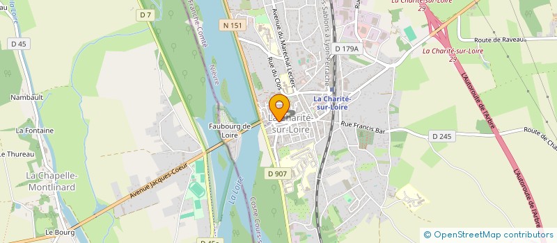 localisation de l'entreprise EURL CHENAGON à LA CHARITE-SUR-LOIRE
