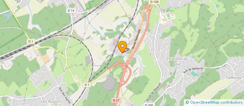 localisation de l'entreprise EURL CHENILLOT PASCAL à CHATILLON-LE-DUC