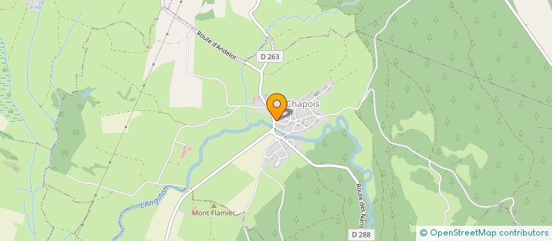 localisation de l'entreprise EURL CHEVALET BUCHERONNAGE  CHAPOIS