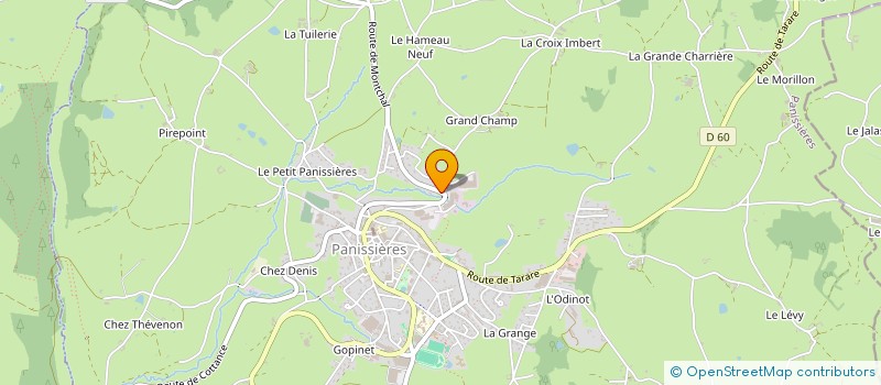 localisation de l'entreprise EURL CHEVALIER à PANISSIERES