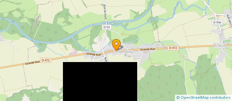 localisation de l'entreprise EURL CHEVALIER  CHAMBLAY