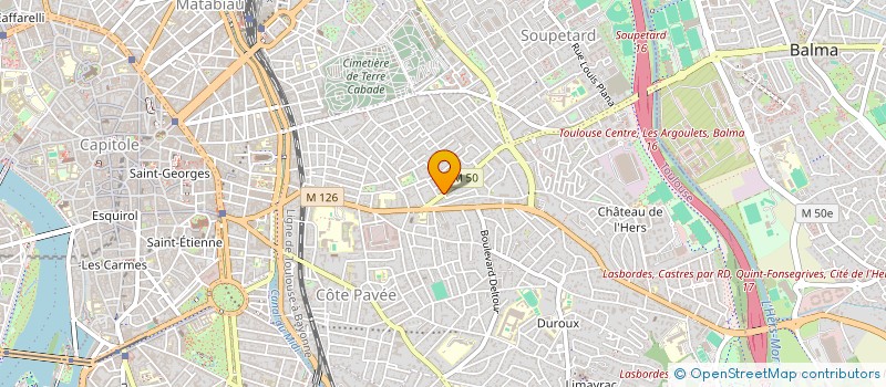 localisation de l'entreprise EURL CHEZ J.P.  TOULOUSE