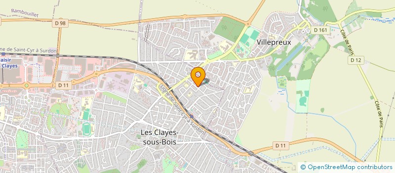 localisation de l'entreprise EURL CHEZ L INSTITUT à LES CLAYES-SOUS-BOIS