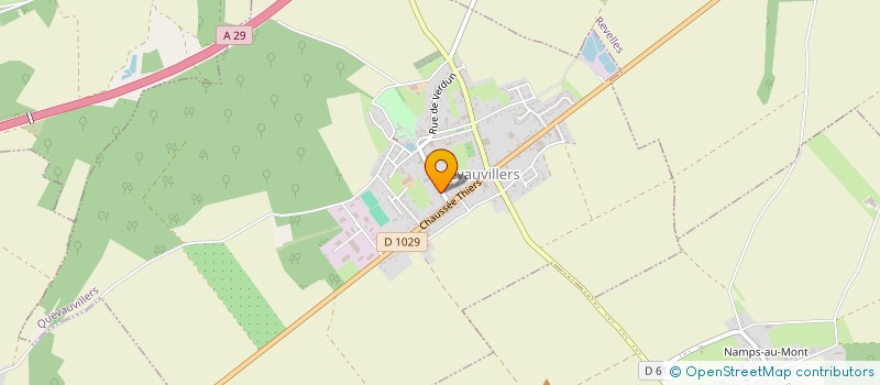 localisation de l'entreprise EURL CHIVOT  QUEVAUVILLERS