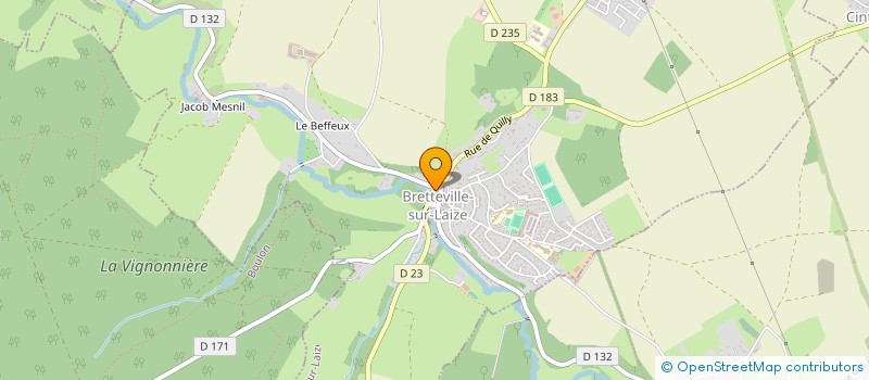 localisation de l'entreprise EURL CHOLET à BRETTEVILLE-SUR-LAIZE