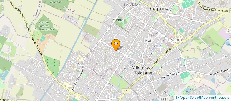 localisation de l'entreprise EURL CHRISTEL à VILLENEUVE-TOLOSANE
