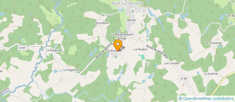 localisation de l'entreprise EURL CHRISTIAN DESCHAMPS à JAVERLHAC CHAPELLE ROBERT