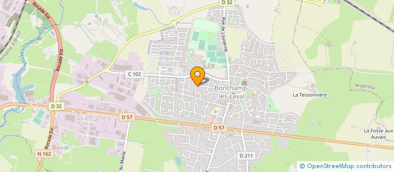 localisation de l'entreprise EURL CHRISTIAN JAMOTEAU  BONCHAMP-LES-LAVAL