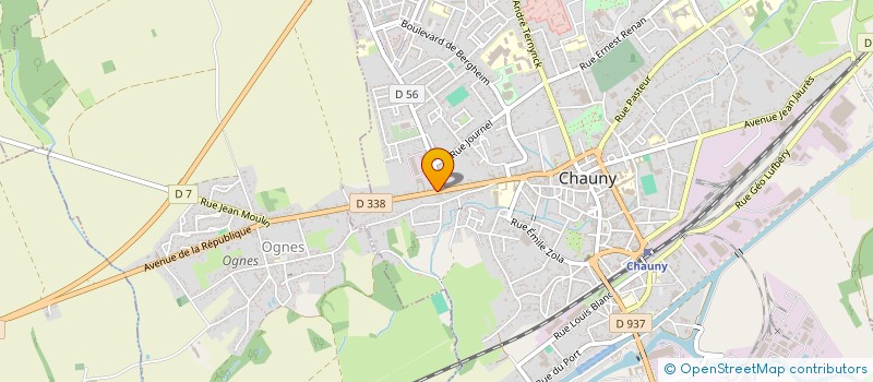 localisation de l'entreprise EURL CHRISTOPHE ALIZARD à CHAUNY